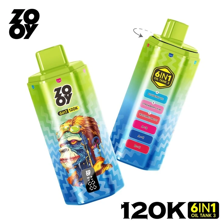 ZOOY VAPE 6 IN 1 120000PUFFS high quality